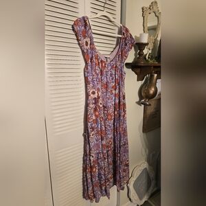 Knox Rose Pink and Purple Maxi Sundress